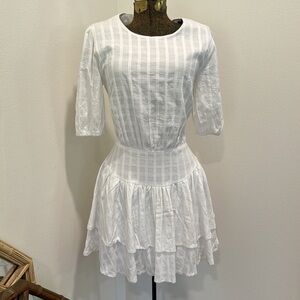 SHOWPO Joni Dress White Open Back Dress with Bow Sash